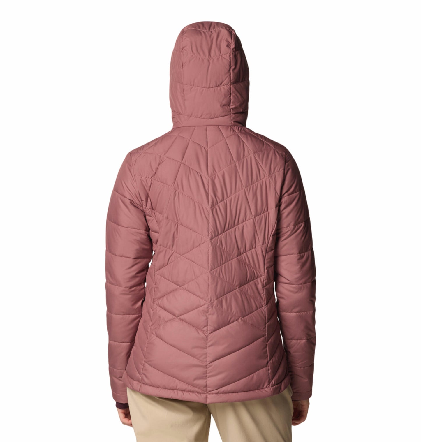 Columbia Womens Pink Omni-Heat Reflective Heavenly Hooded Jacket
