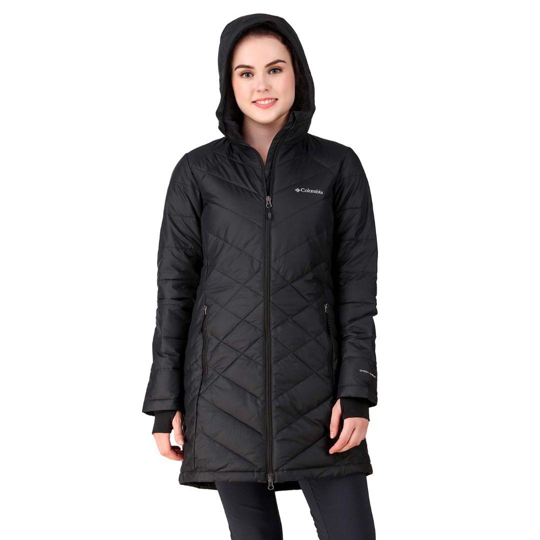 Columbia Women Black Heavenly Long Hooded Jacket