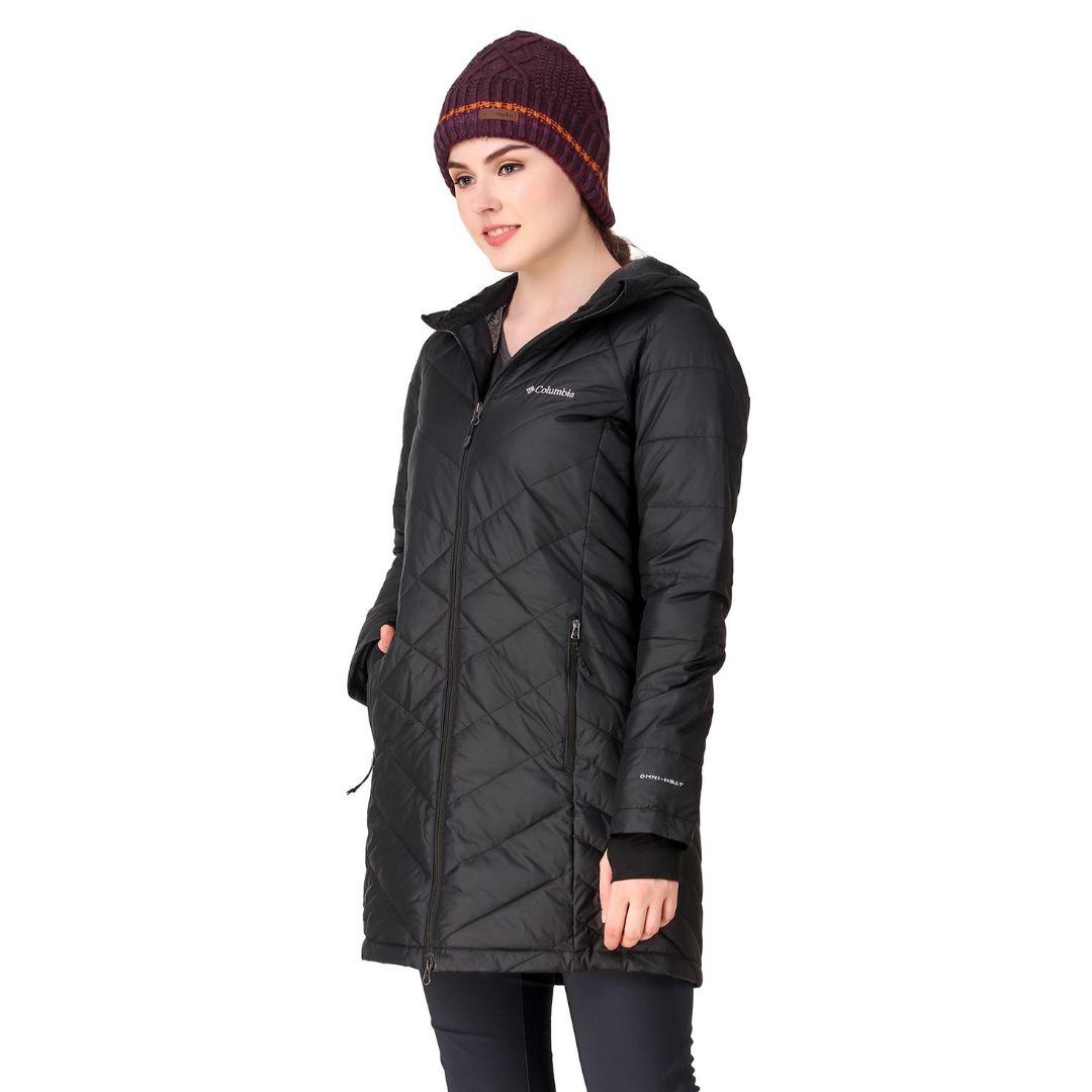Columbia Women Black Heavenly Long Hooded Jacket