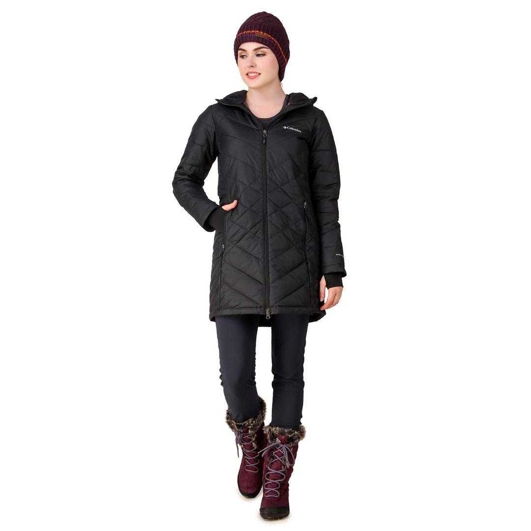Columbia Women Black Heavenly Long Hooded Jacket