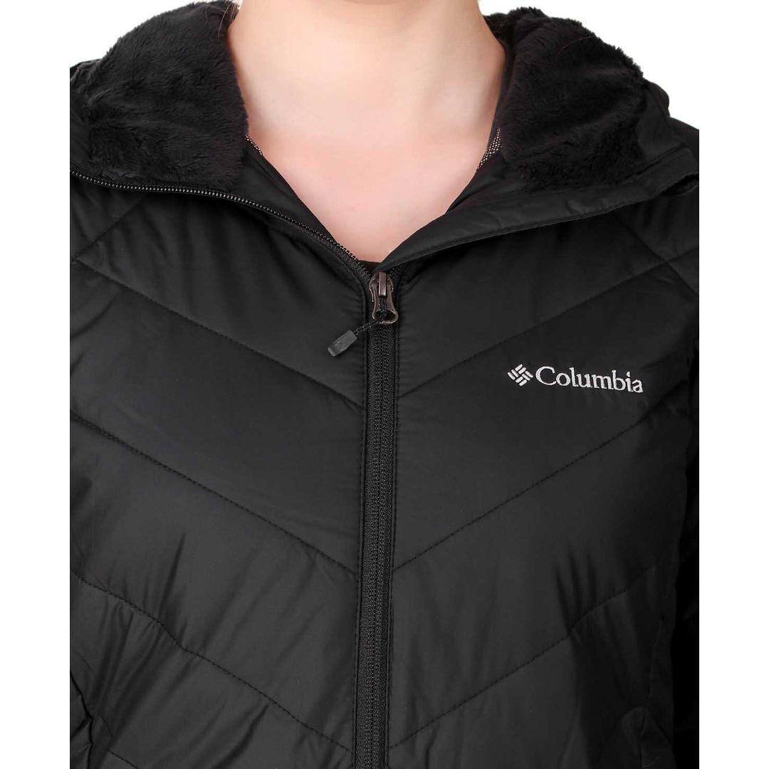 Columbia Women Black Heavenly Long Hooded Jacket