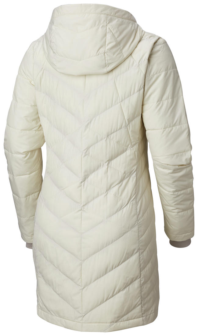 Columbia Women White Heavenly Long Hooded Jacket