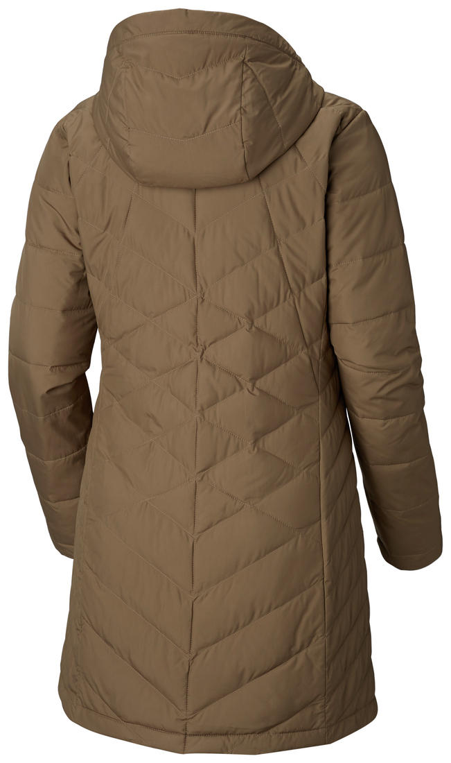 Columbia Women Brown Heavenly Long Hooded Jacket