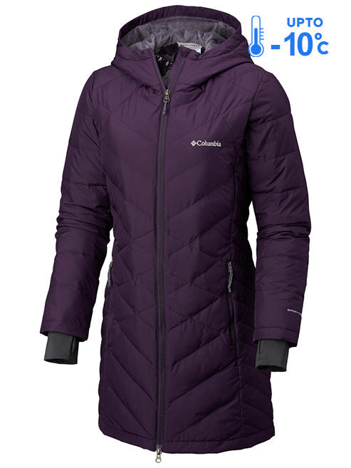 Columbia Women Purple Heavenly Long Hooded Jacket