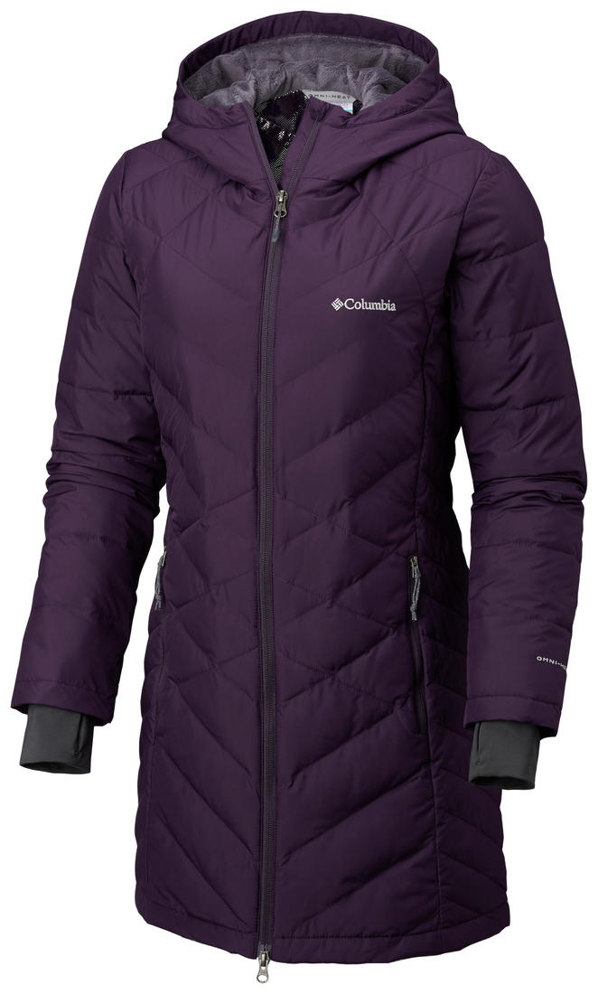 Columbia Women Purple Heavenly Long Hooded Jacket