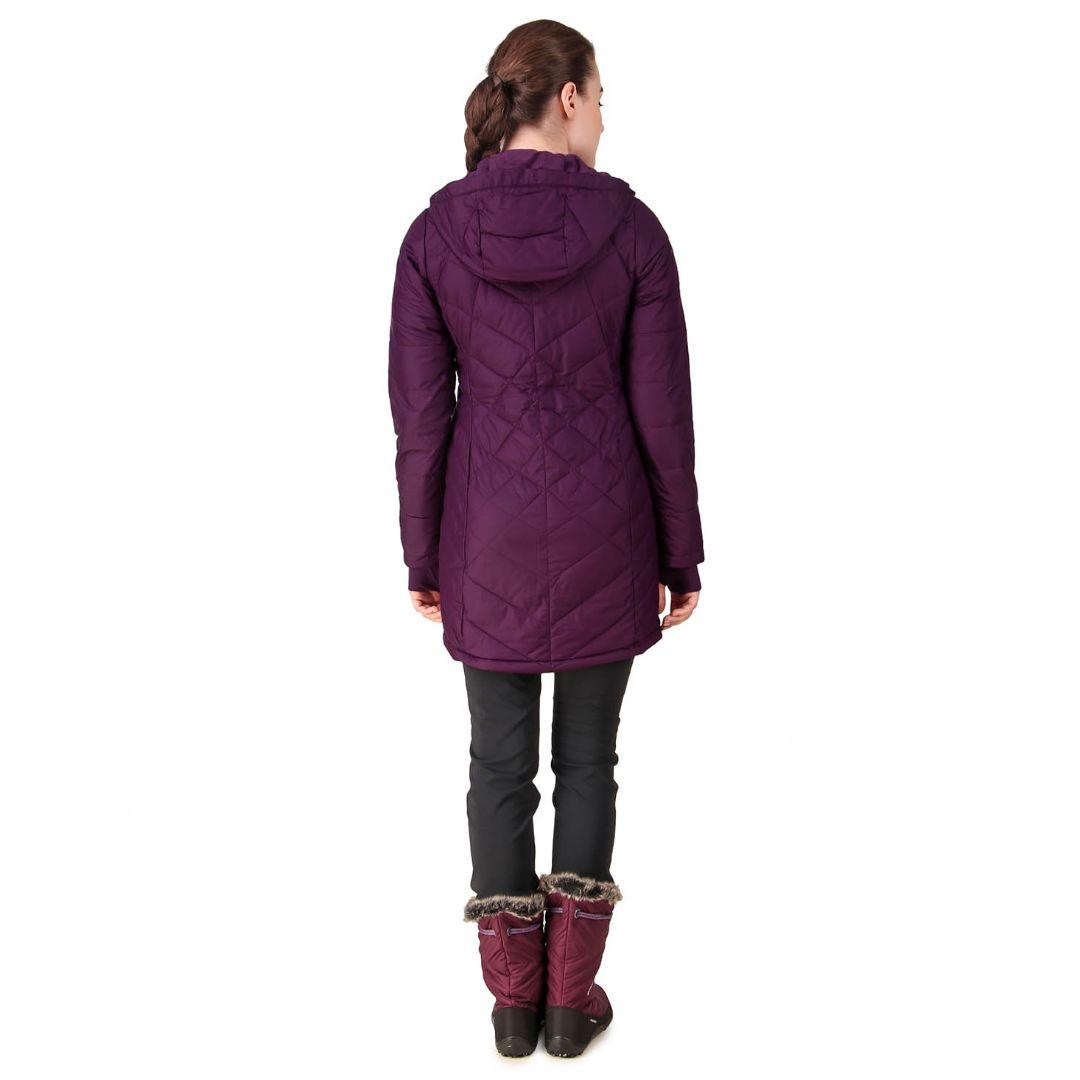 Columbia Women Maroon Heavenly Long Hooded Jacket