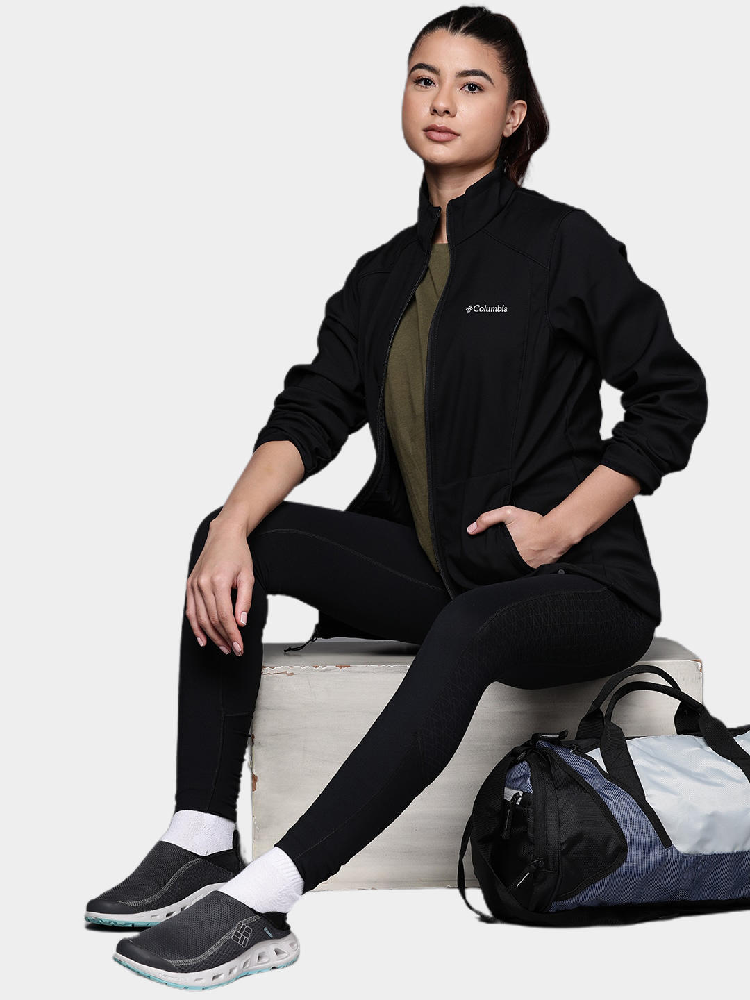 Columbia Women Black Kruser Ridge II Soft Shell Jacket