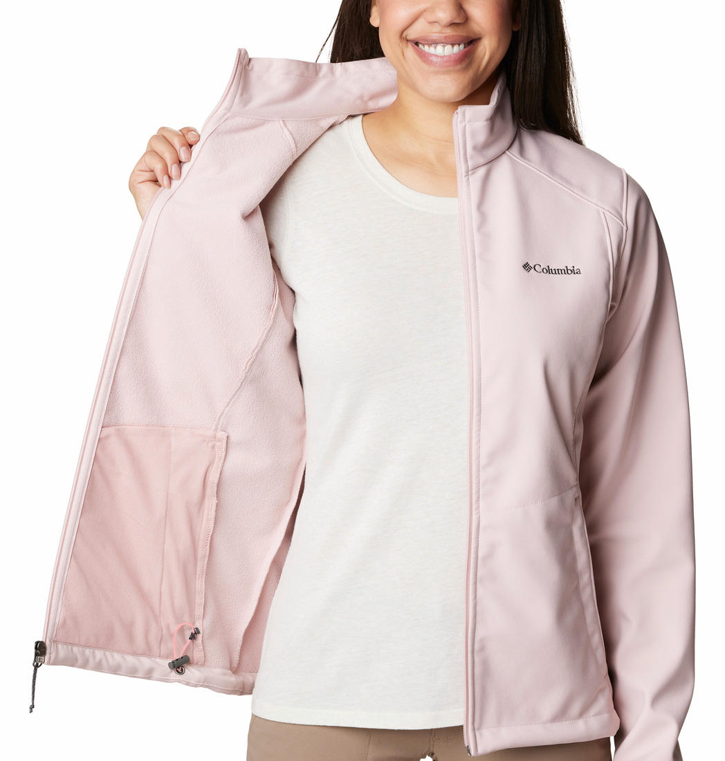 Columbia Women Pink Kruser Ridge II Soft Shell Jacket
