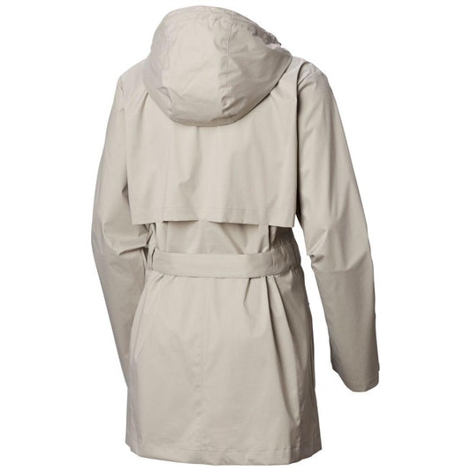 Columbia Women Grey Pardon My Trench Rain Jacket