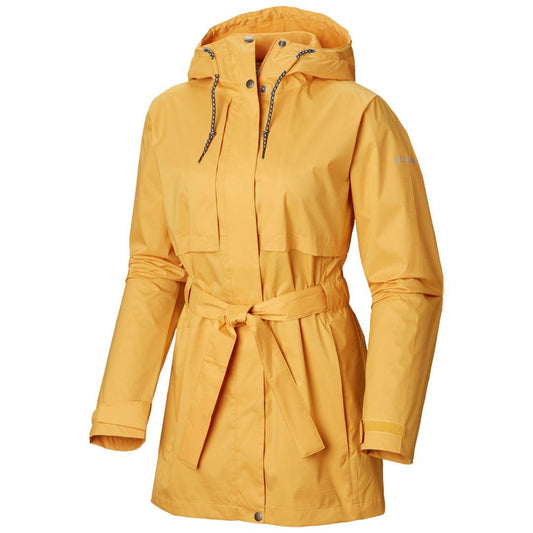 Columbia Women Yellow Pardon My Trench Rain Jacket