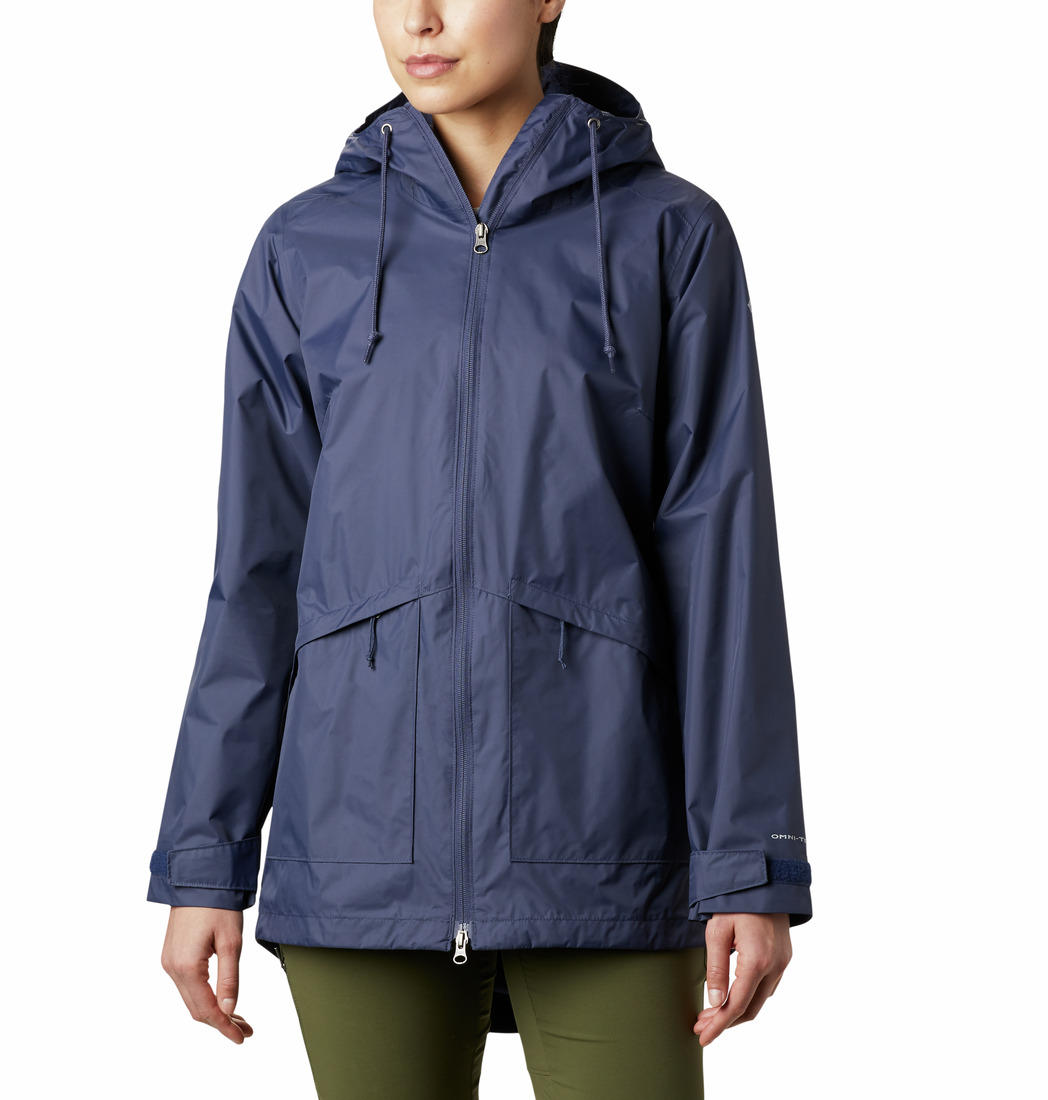 Columbia Women Blue Arcadia Casual Jacket Waterproof