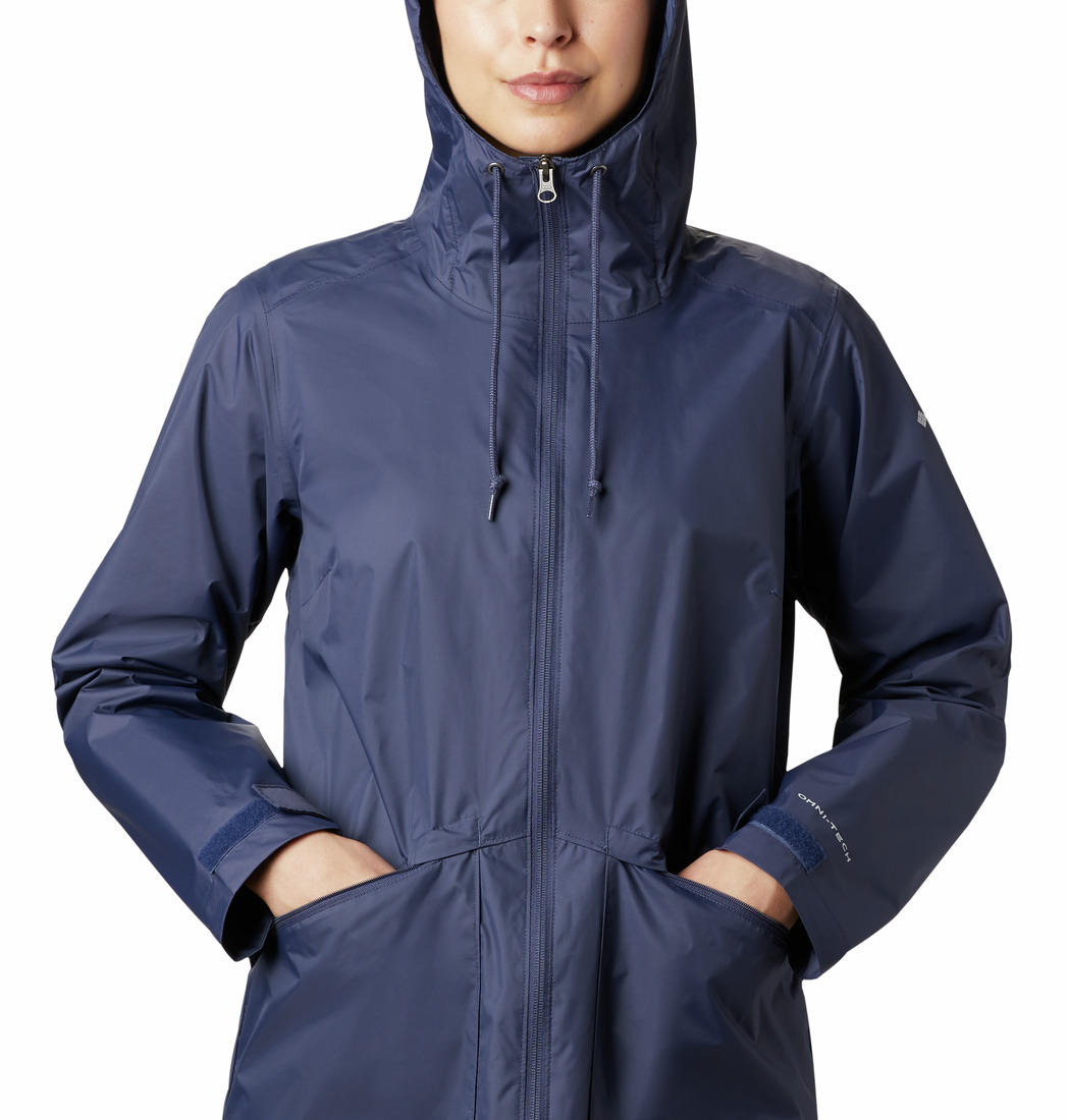 Columbia Women Blue Arcadia Casual Jacket Waterproof