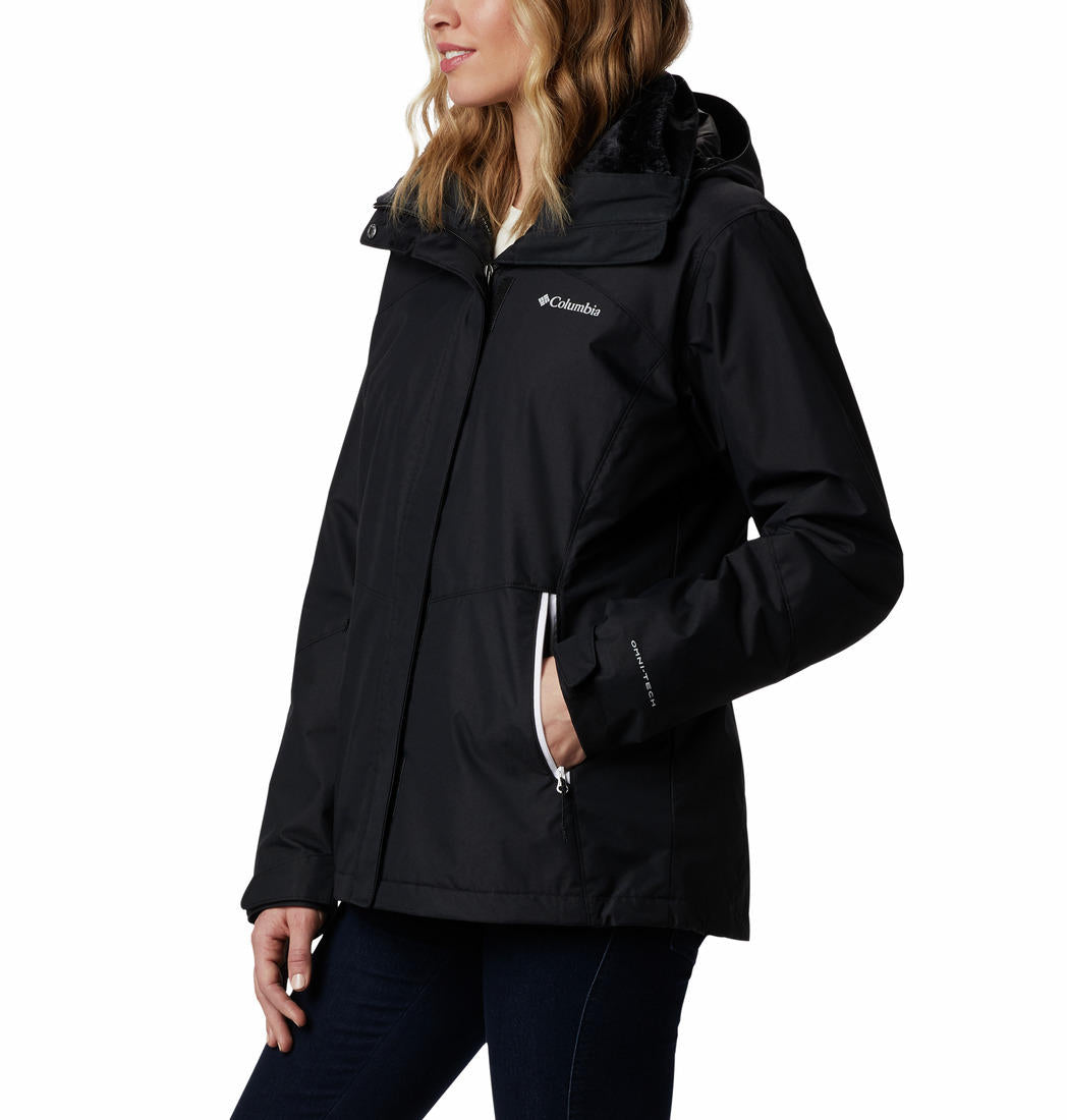 Columbia Women Black Bugaboo II Fleece Interchange Jacket