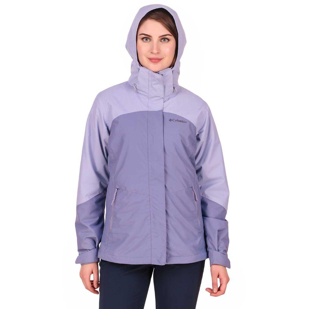 Columbia Women Purple Bugaboo II Fleece Interchange Jacket