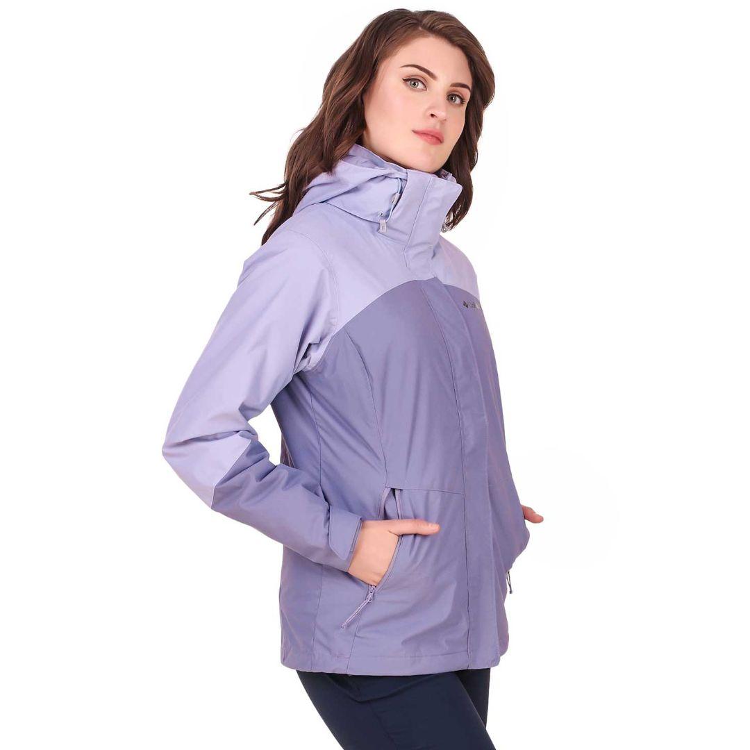 Columbia Women Purple Bugaboo II Fleece Interchange Jacket