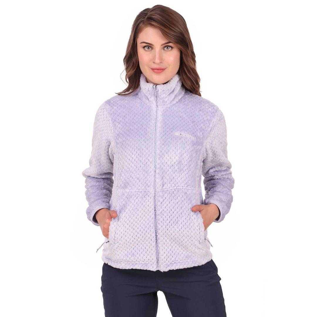 Columbia Women Purple Bugaboo II Fleece Interchange Jacket