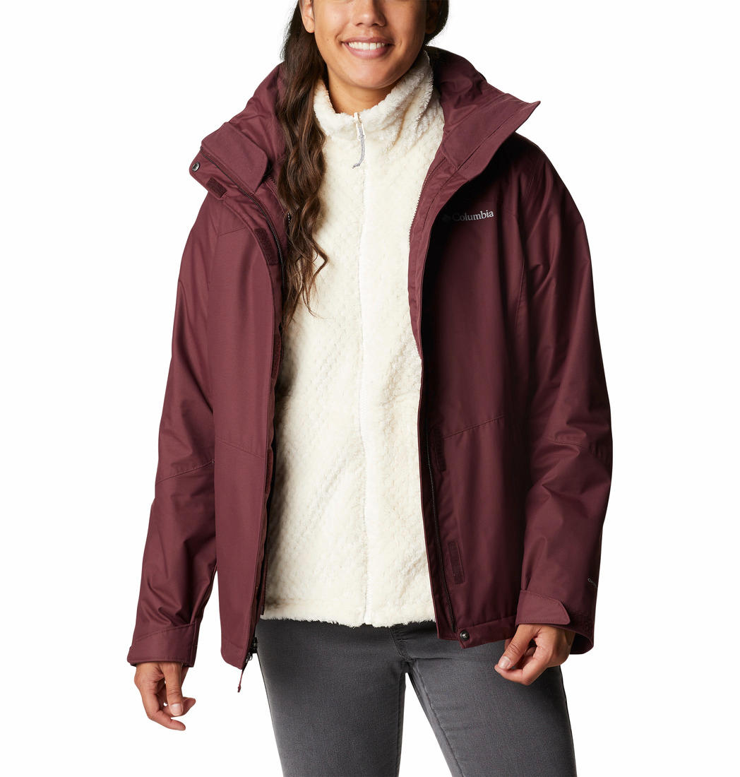 Columbia Women Red Bugaboo II Fleece Interchange Jacket
