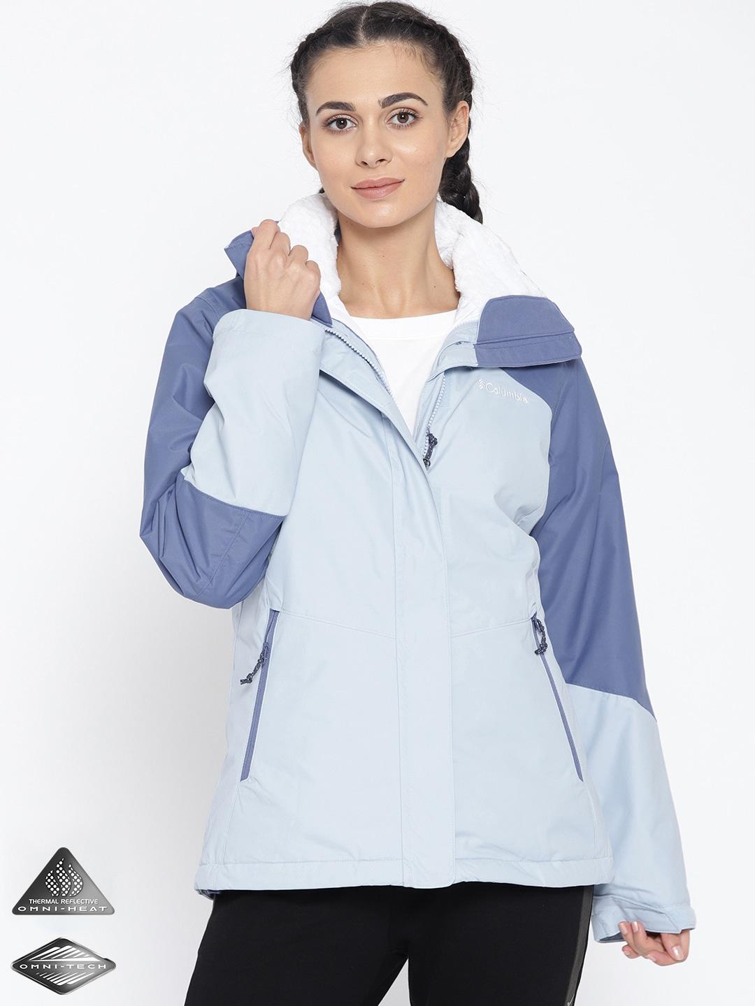 Columbia Women Blue Bugaboo II Insulated Interchange Jacket