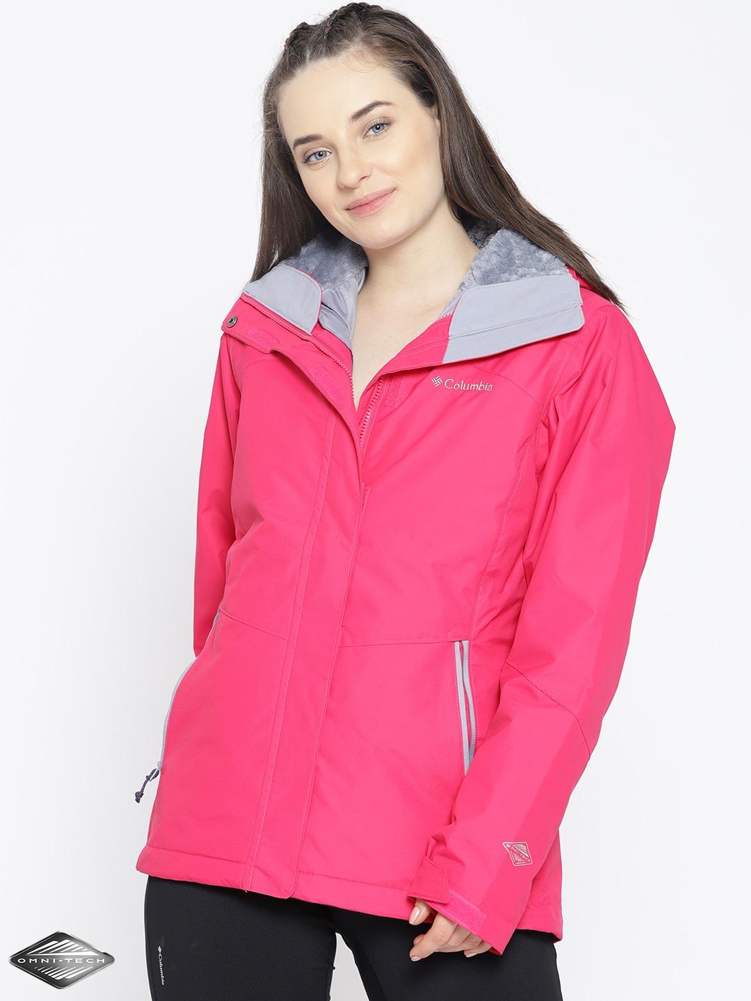 Columbia Women Red Bugaboo II Insulated Interchange Jacket