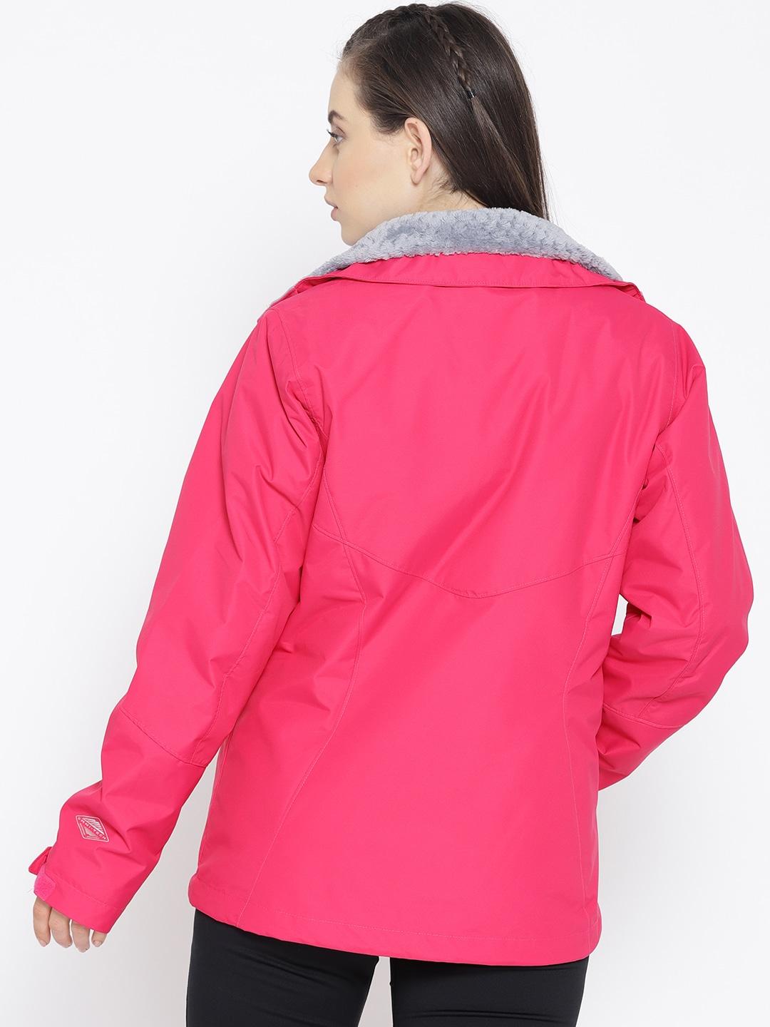 Columbia Women Red Bugaboo II Insulated Interchange Jacket