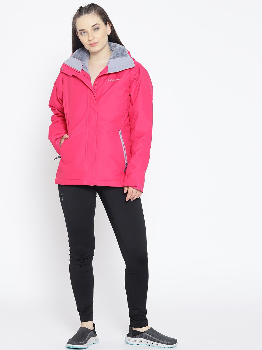 Columbia Women Red Bugaboo II Insulated Interchange Jacket