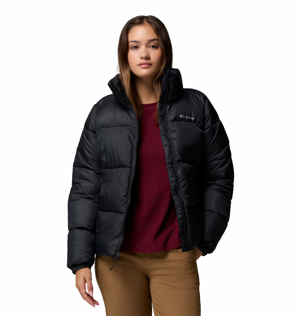 Columbia Women Black Puffect II Full Zip Jacket (Plus Size)