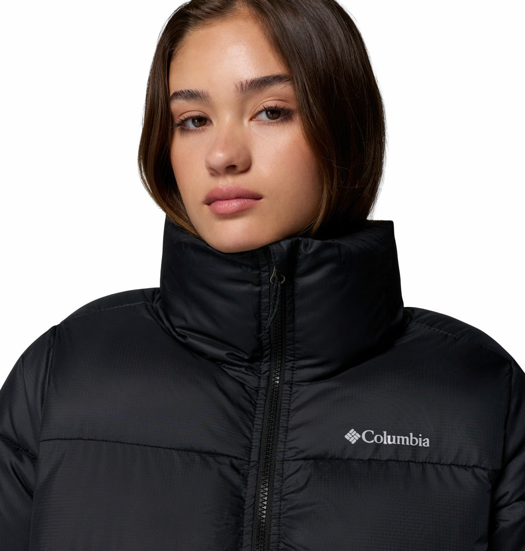 Columbia Women Black Puffect II Full Zip Jacket (Plus Size)