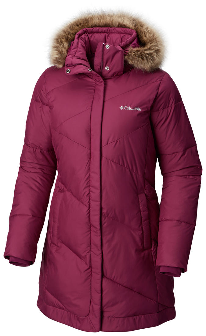 Columbia Women Maroon Snow Eclipse Mid Jacket
