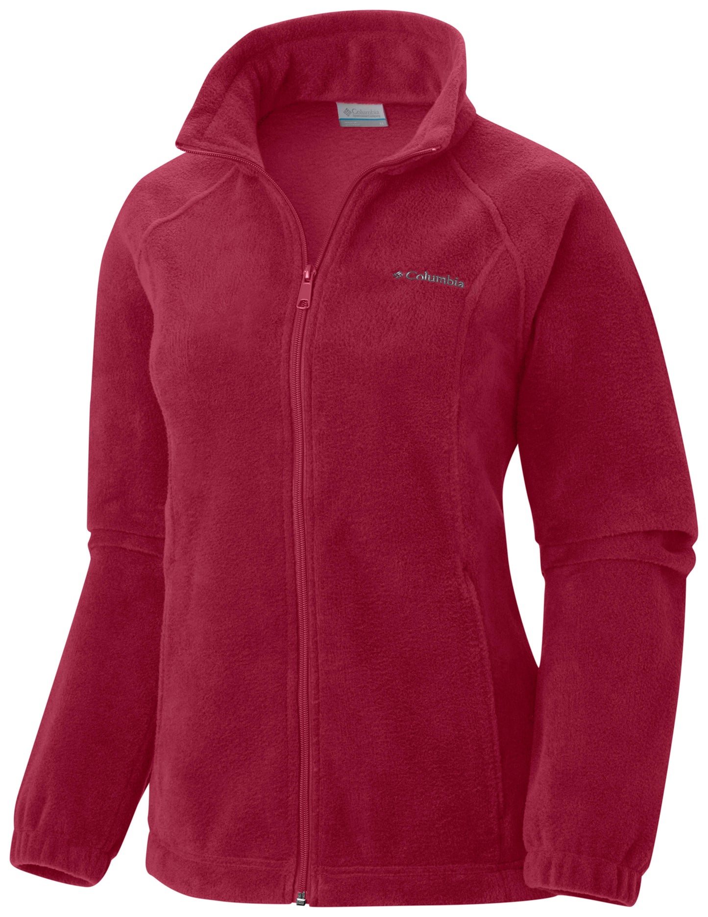Columbia Women Red Benton Springs Full Zip Fleece Jacket