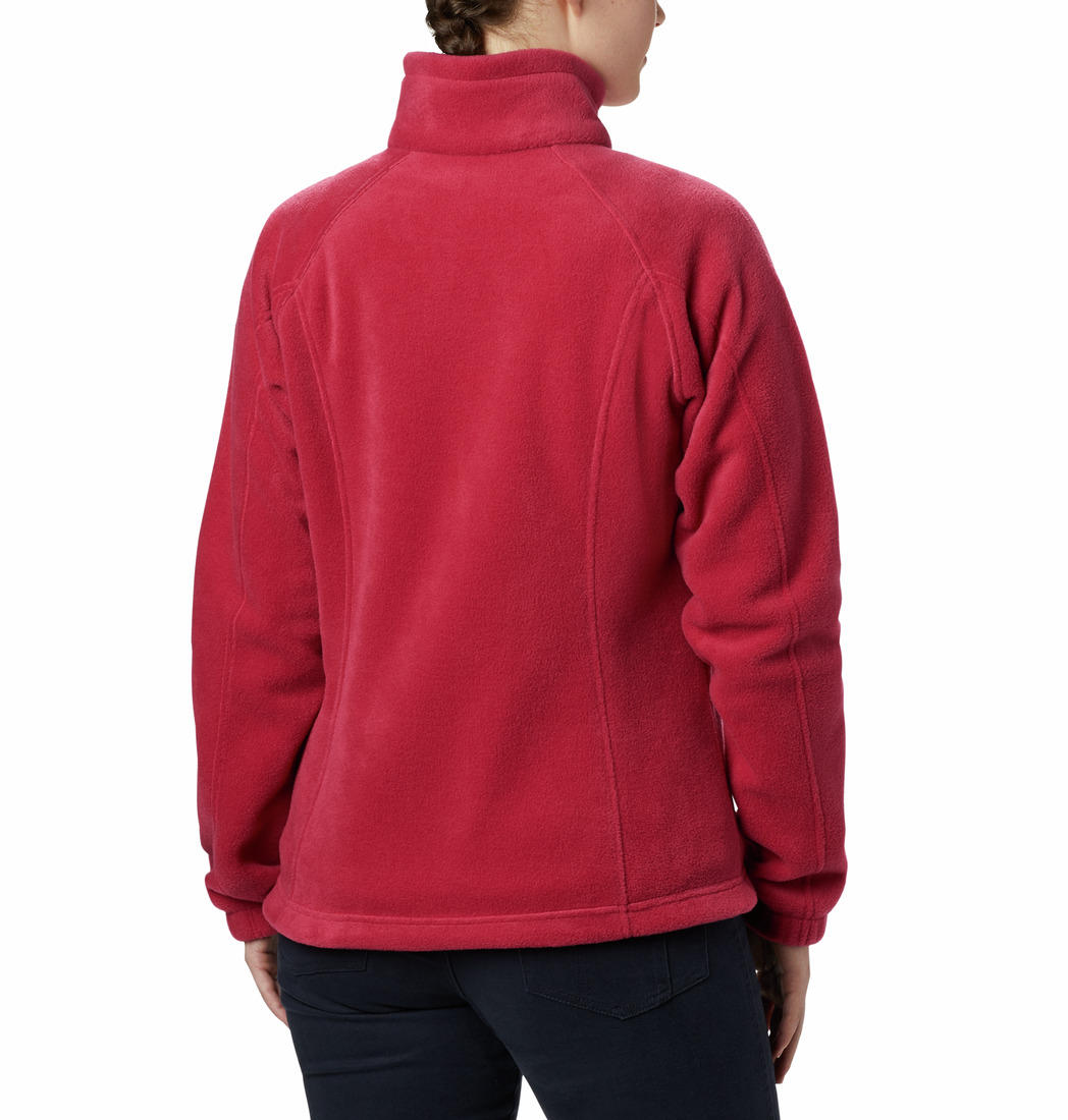 Columbia Women Pink Benton Springs Full Zip Fleece Jacket