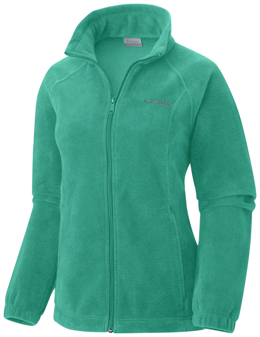 Columbia Women Green Benton Springs Full Zip Fleece Jacket