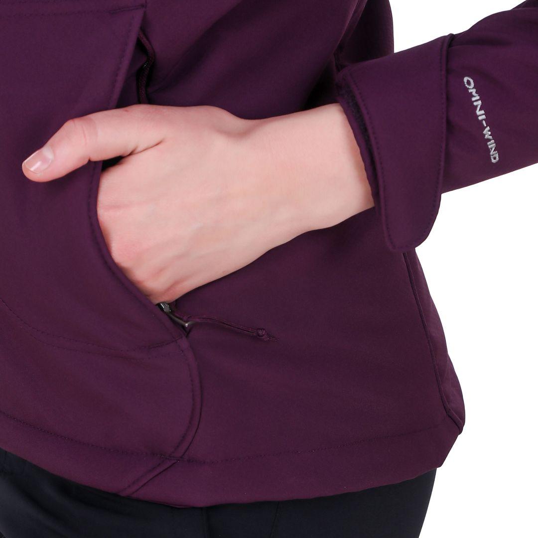 Columbia Women Maroon Phurtec II Softshell
