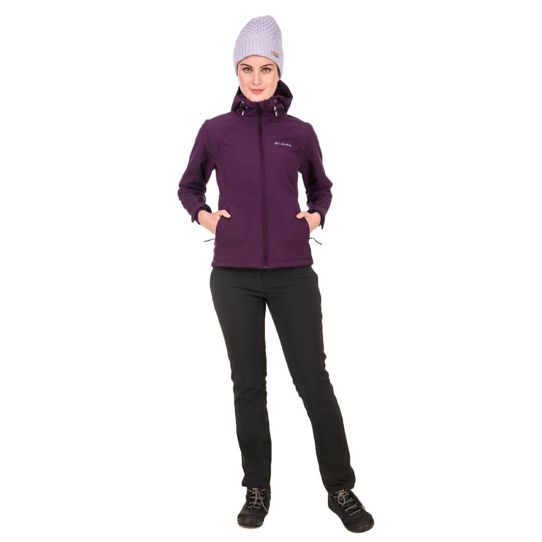 Columbia Women Maroon Phurtec II Softshell