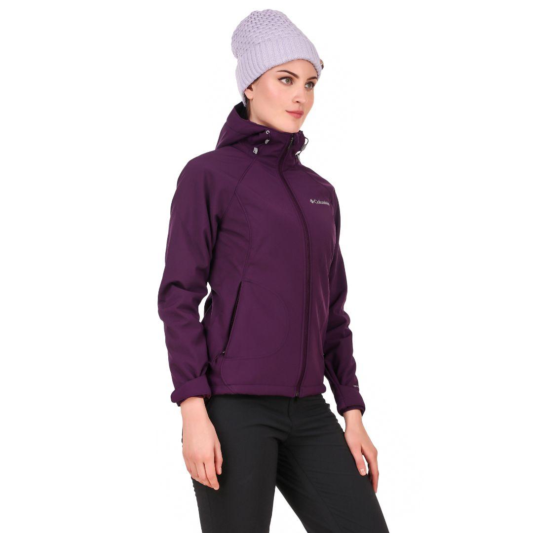 Columbia Women Maroon Phurtec II Softshell