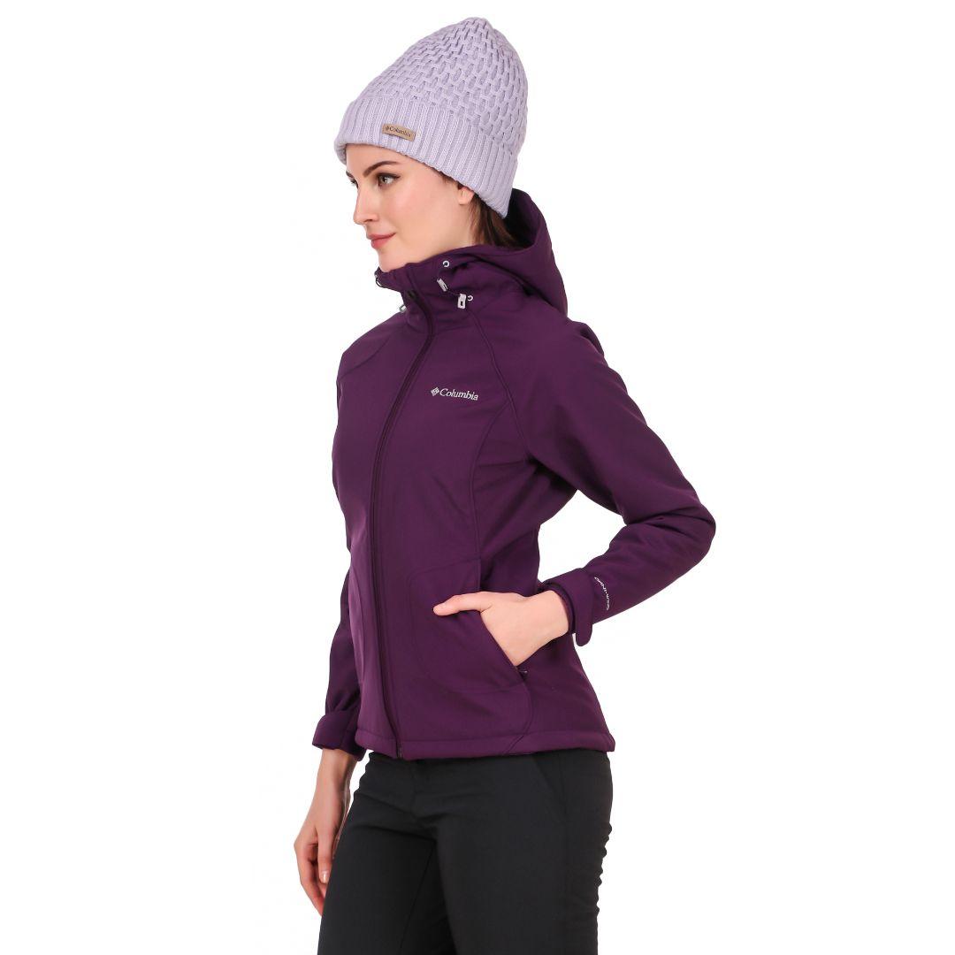 Columbia Women Maroon Phurtec II Softshell