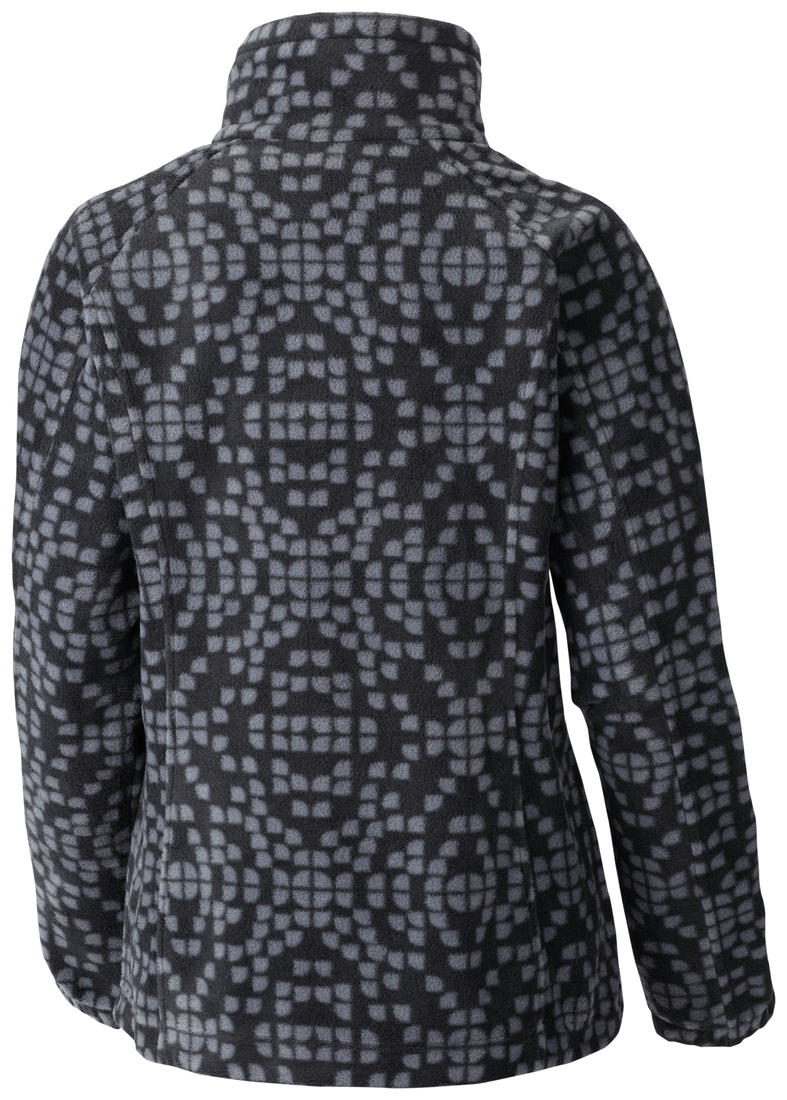 Columbia Women Black Benton Springs Print Full Zip