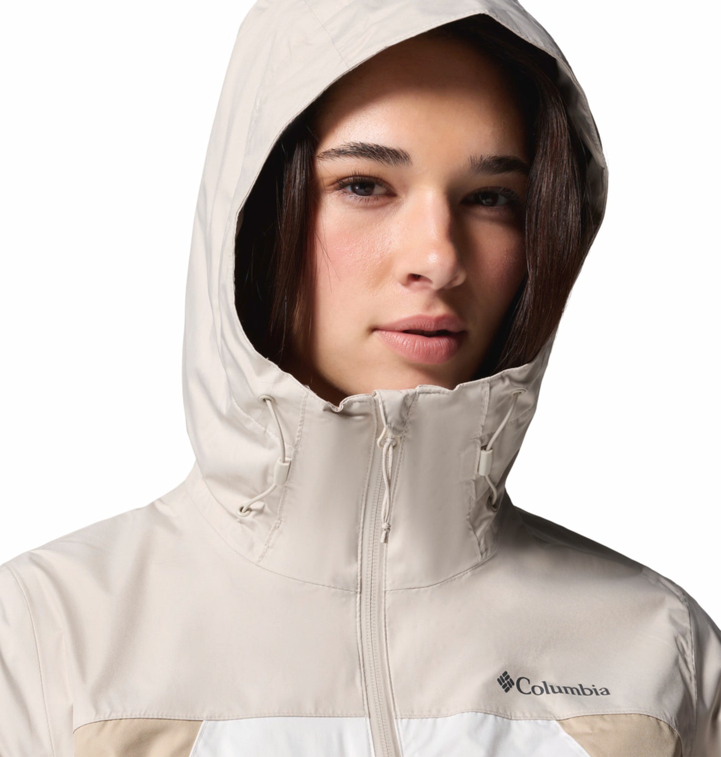 Columbia Women Omni-Tech Inner Limits IV Off-White Rain Jacket
