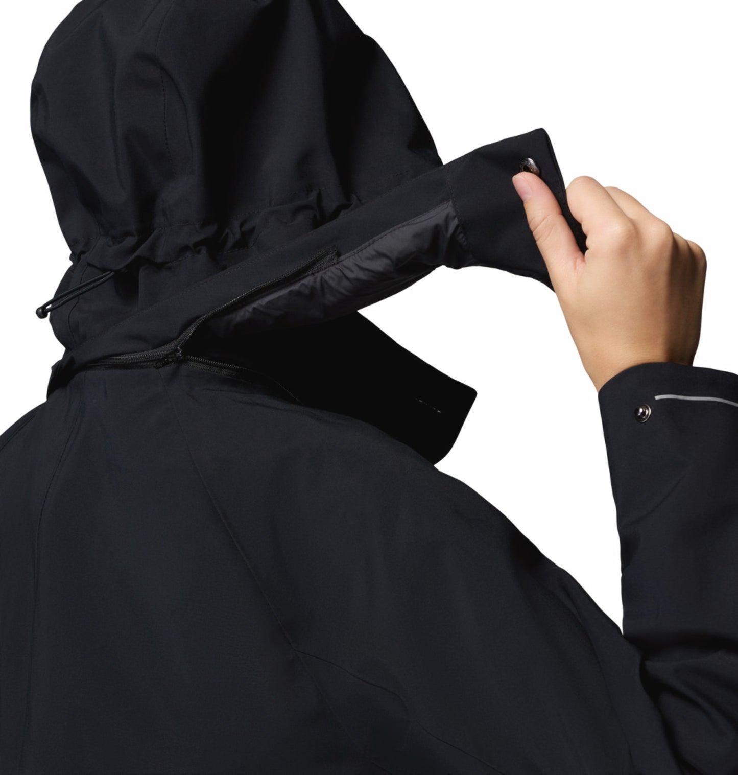 Columbia Women Black Omni-Tech AmazeTrench Rain Jacket