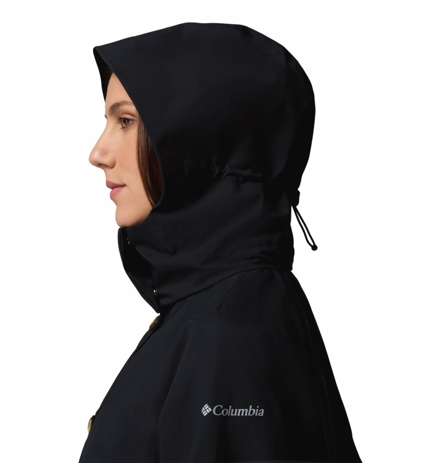 Columbia Women Black Omni-Tech AmazeTrench Rain Jacket