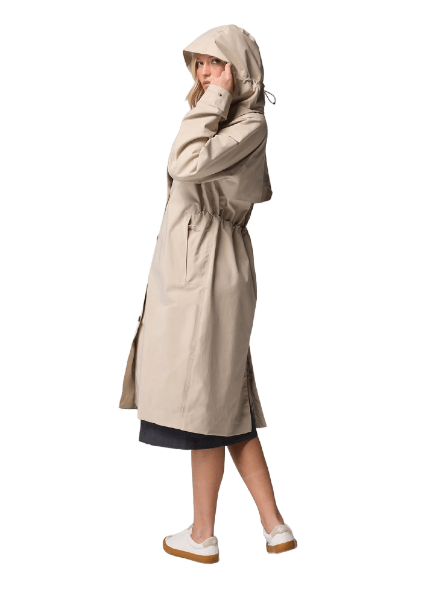 Columbia Women Beige Omni-Tech AmazeTrench Rain Jacket