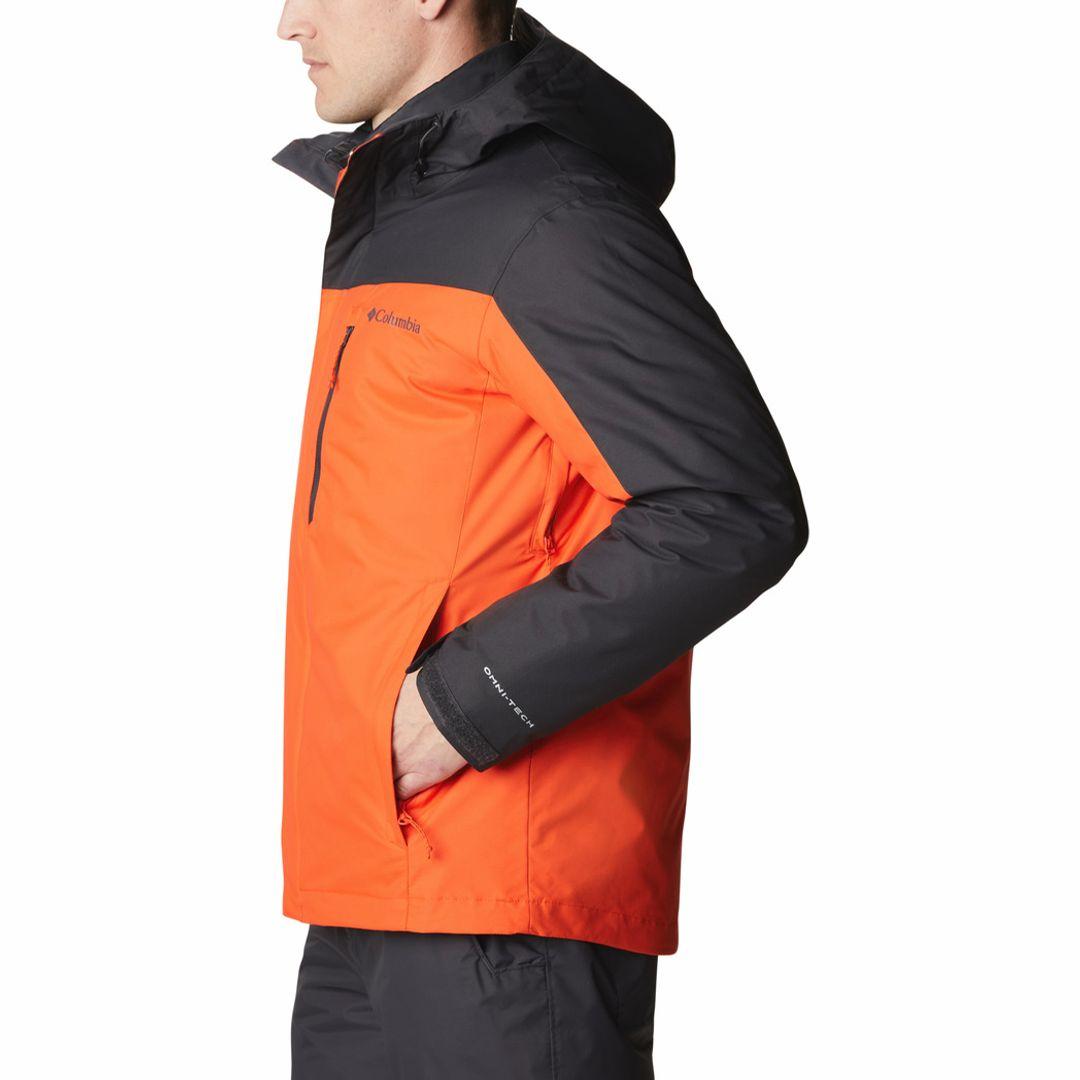 Columbia Men Orange Omni-Heat Reflective Whirlibird IV Hooded Interchange Jacket