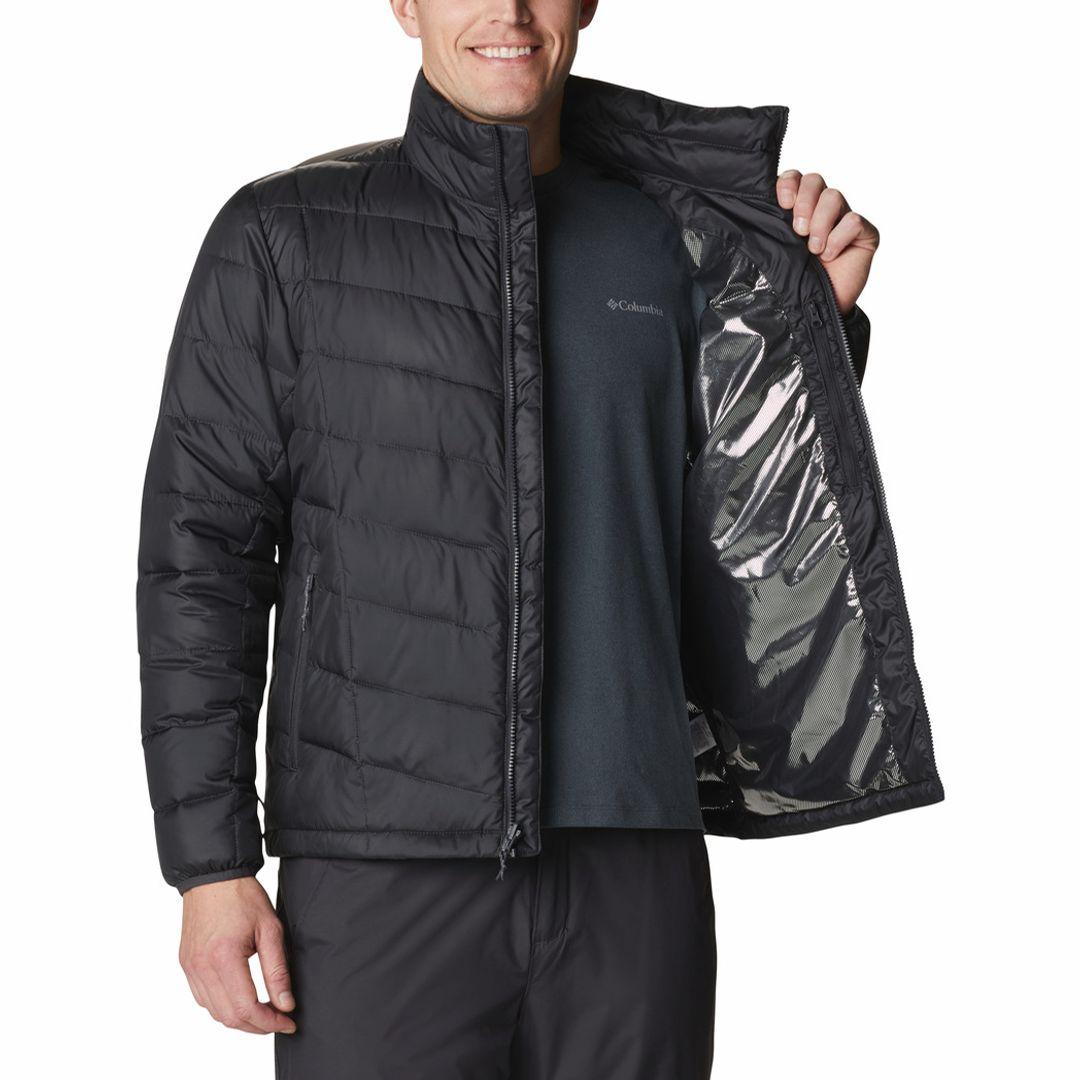 Columbia Men Orange Omni-Heat Reflective Whirlibird IV Hooded Interchange Jacket