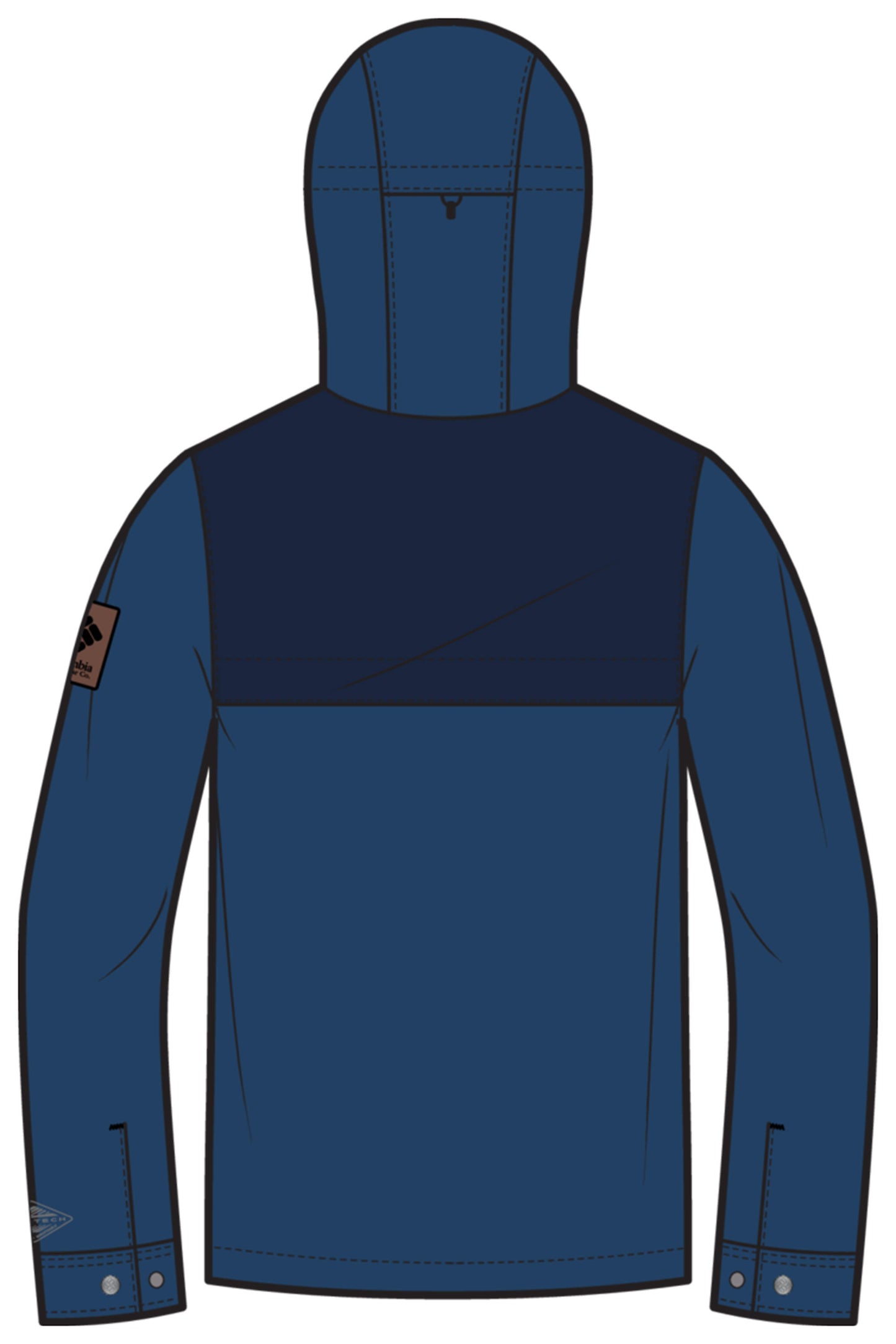 Columbia Men Blue South Canyon Interchange Rain Jacket