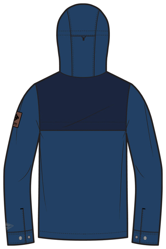 Columbia Men Blue South Canyon Interchange Rain Jacket