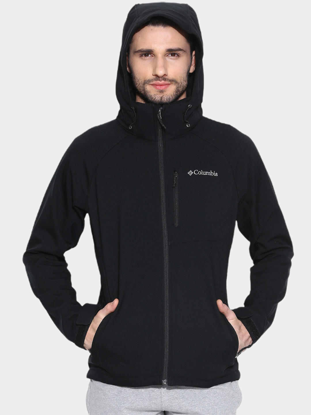 Columbia Men Black Cascade Ridge II Soft Shell Jacket
