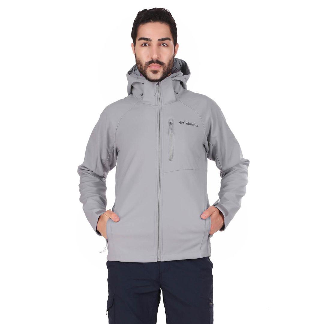 Columbia Men Grey Cascade Ridge II Soft Shell Jacket