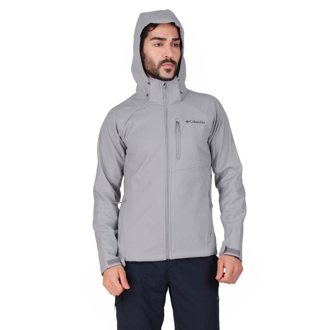 Columbia Men Grey Cascade Ridge II Soft Shell Jacket