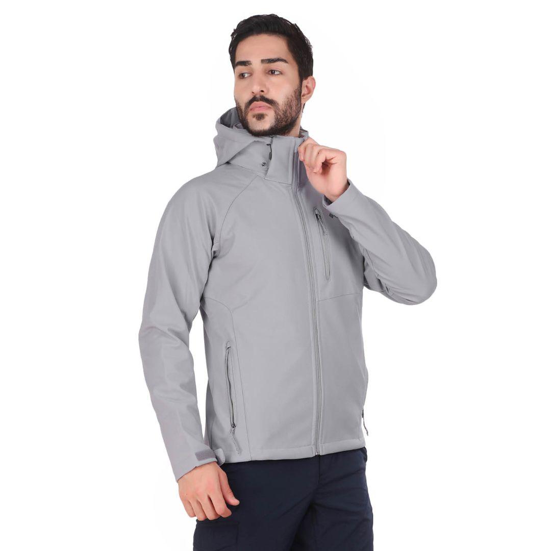 Columbia Men Grey Cascade Ridge II Soft Shell Jacket