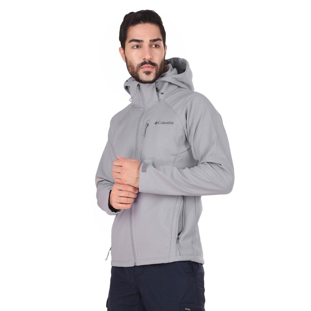 Columbia Men Grey Cascade Ridge II Soft Shell Jacket