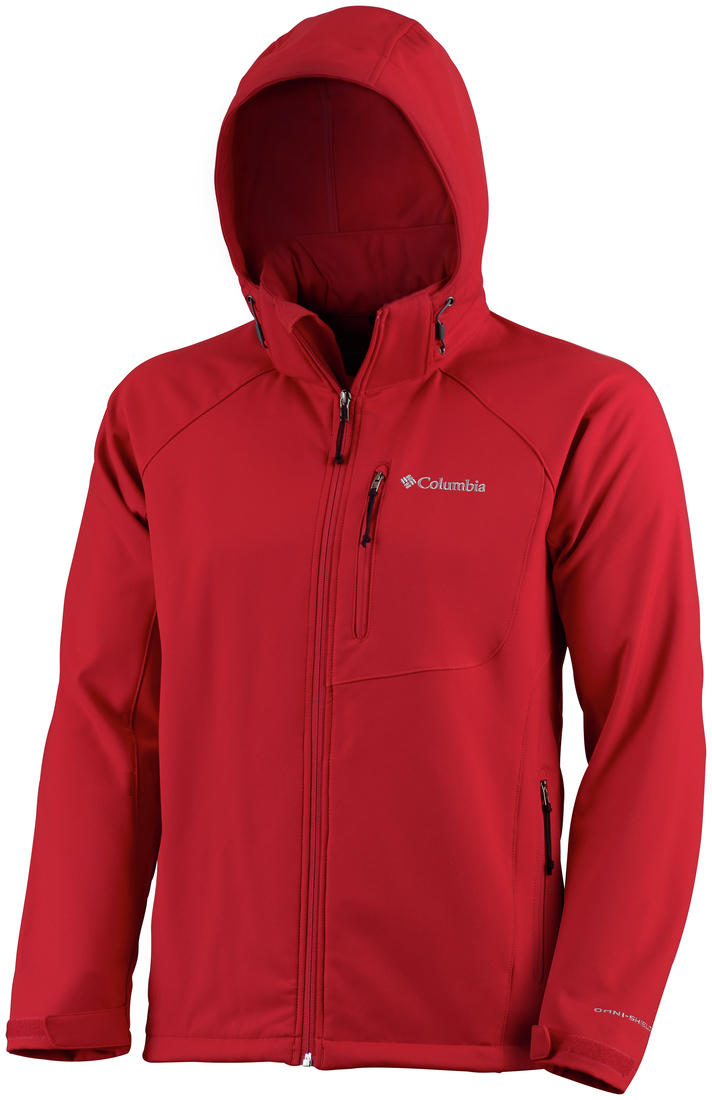 Columbia Men Red Cascade Ridge II Soft Shell Jacket